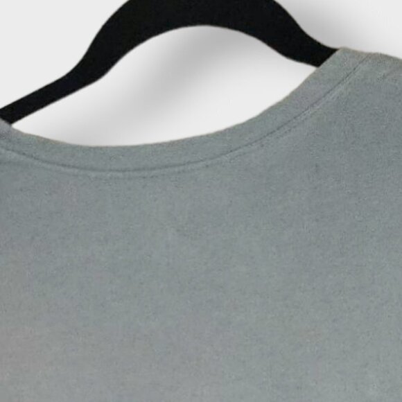 EDDIE Bauer Ribbed Crewneck Short Sleeve Tee Light Olive Gray Size S - Picture 3 of 5